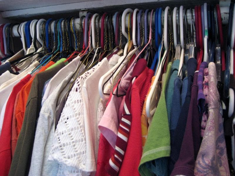 Inside of closet